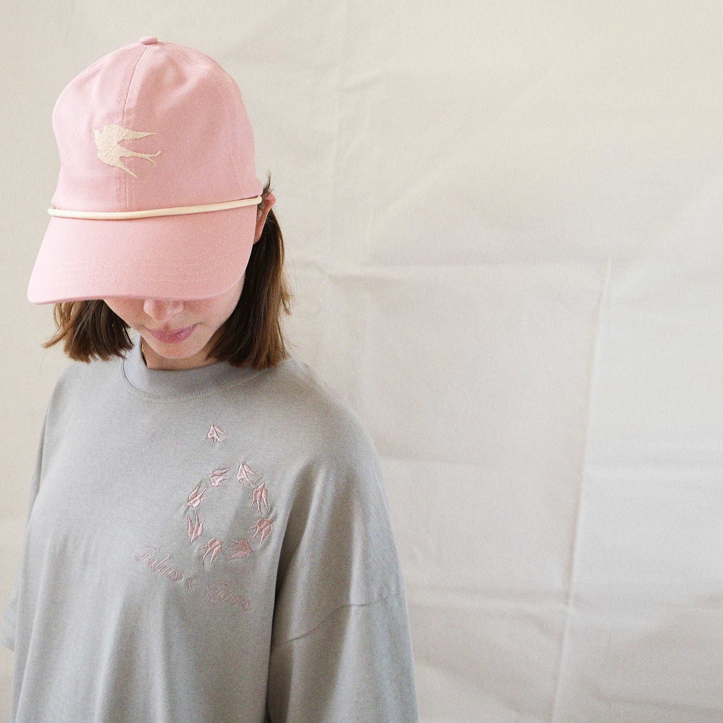 Newer Perspective T- Pink Embroidery