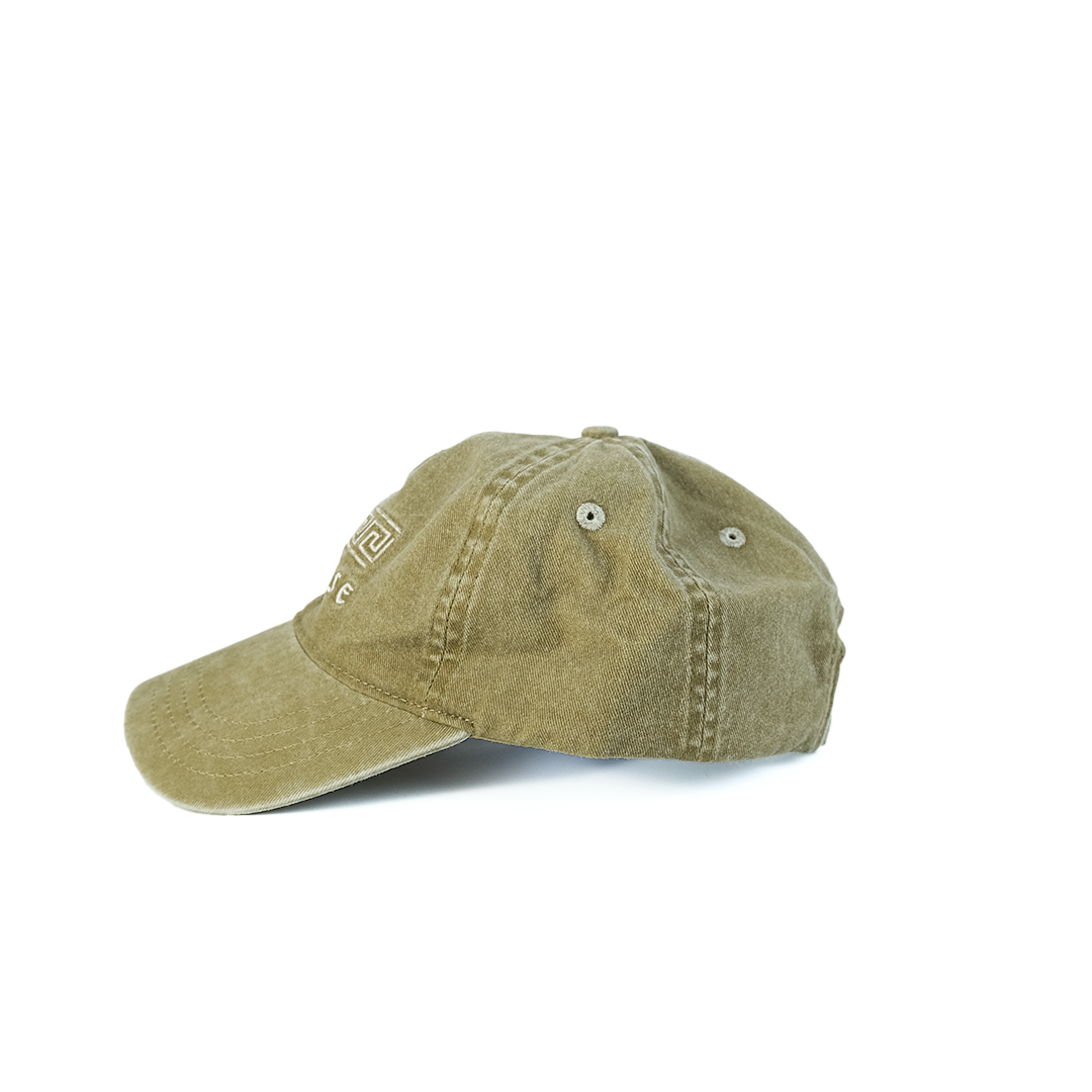 Washed Light Green Cap | Embroidered Paradise