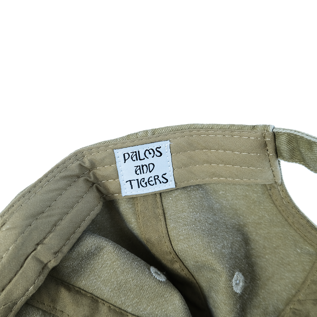 Washed Light Green Cap | Embroidered Paradise