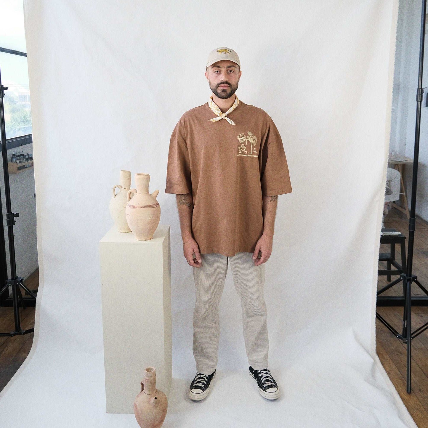 Apollo T shirt- clay