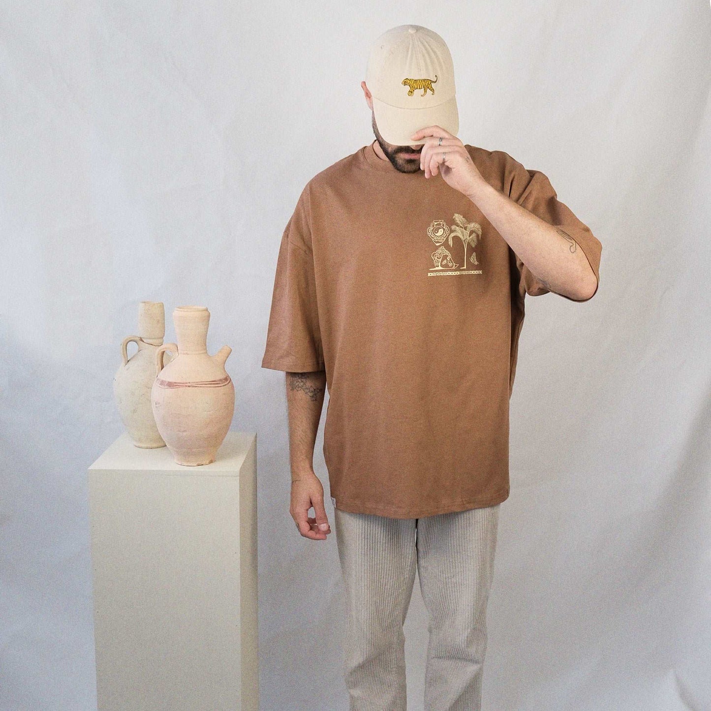 Apollo T shirt- clay