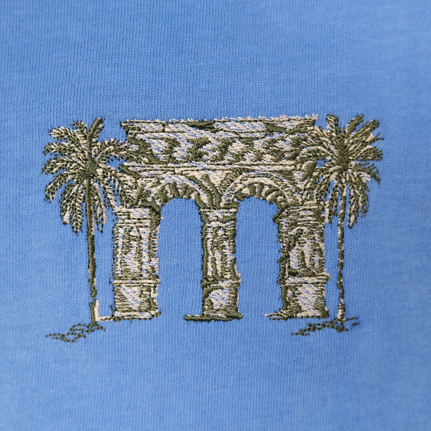 Paradise Within You | Washed Blue | Embroidered T