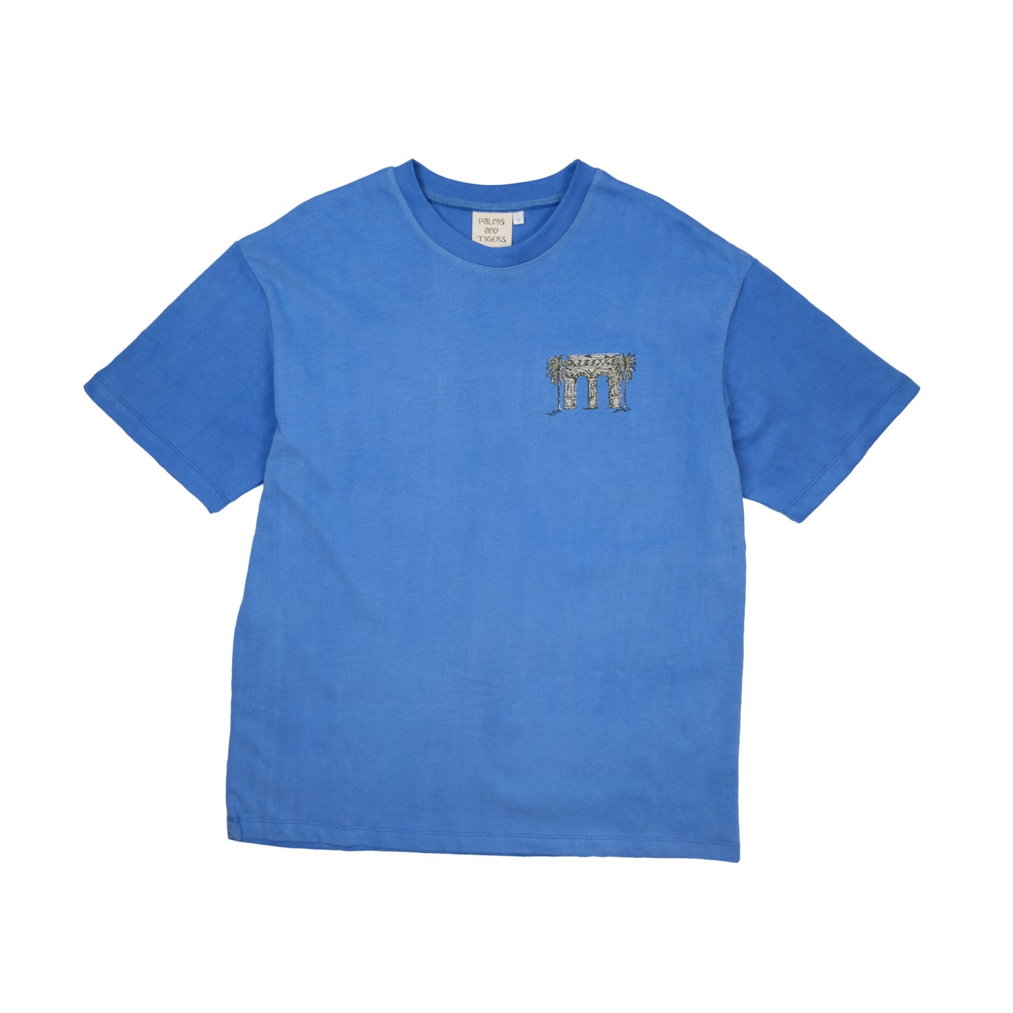 Paradise Within You | Washed Blue | Embroidered T