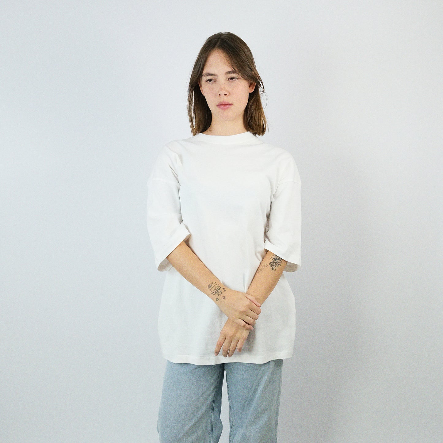 Perfect Fit White T Shirt | Oversize 100% Cotton