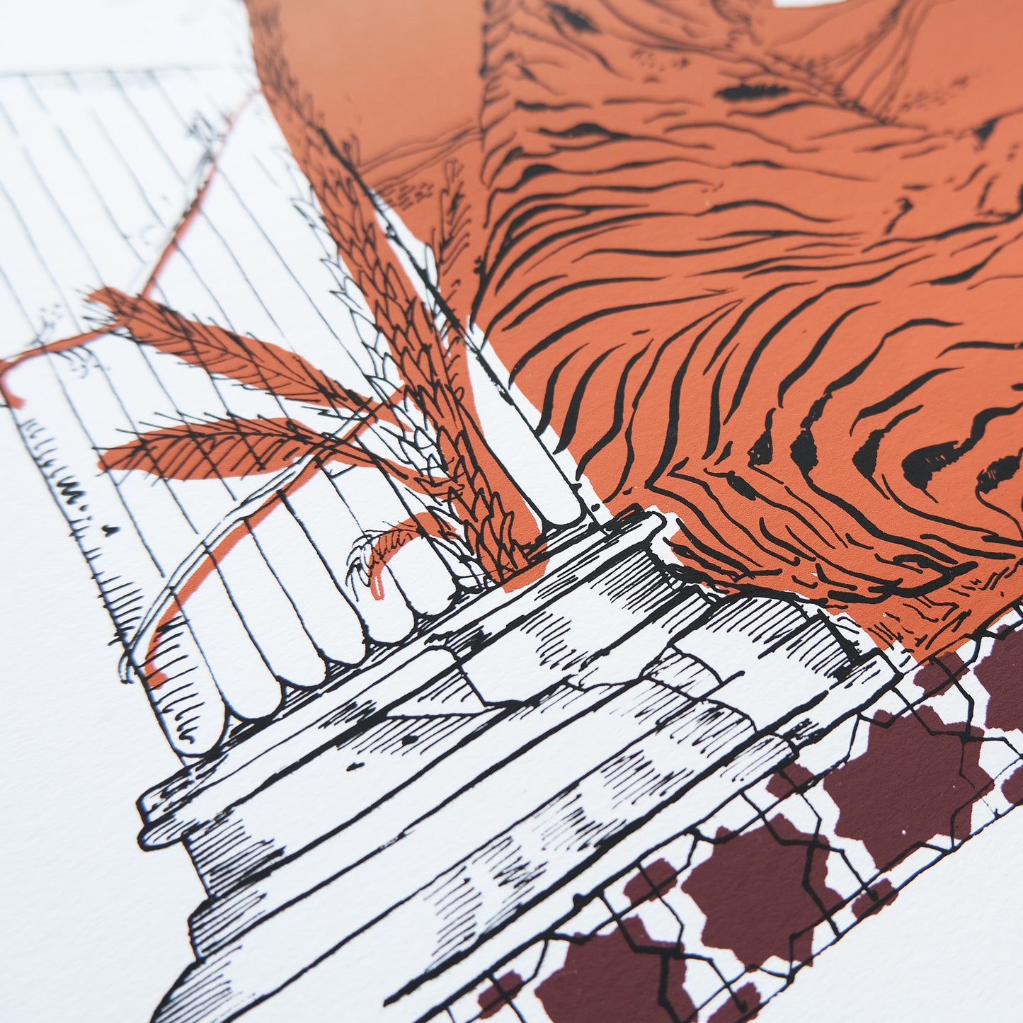 Tigers Temple Screen Print