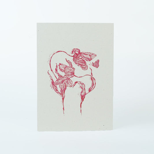 Greeting Card- Red Lilies