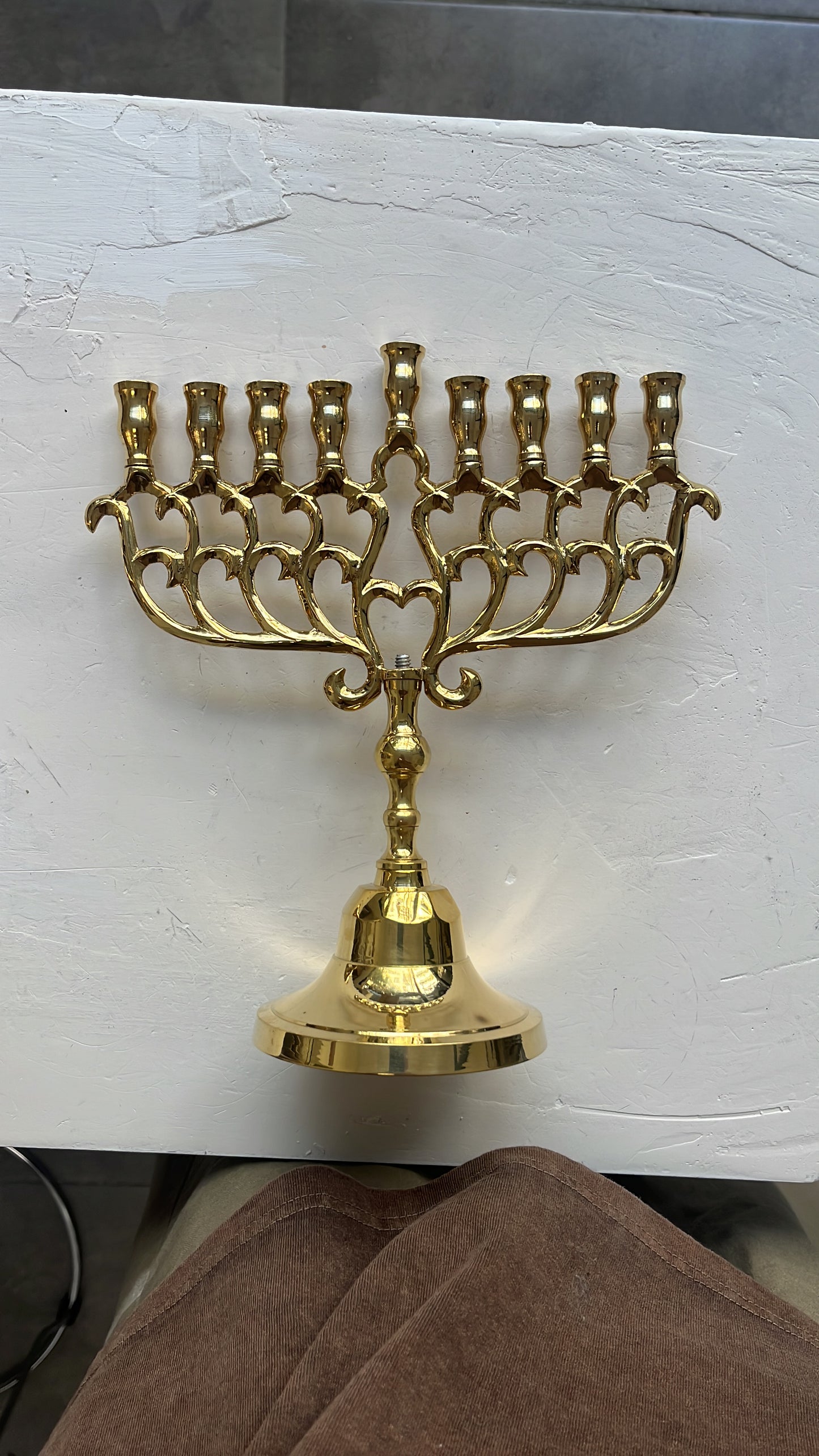 חנוכיה עיטורים | נחושת | גודל גדול