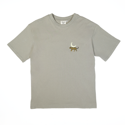 Tiger Moom T | Washed Grey | Oversize T