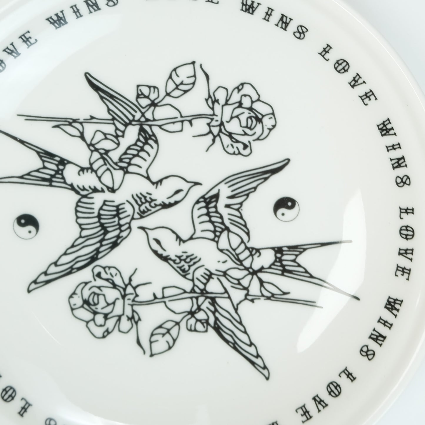 Love wins porcelain plate