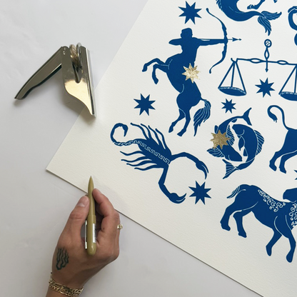 Zodiac Screen Print