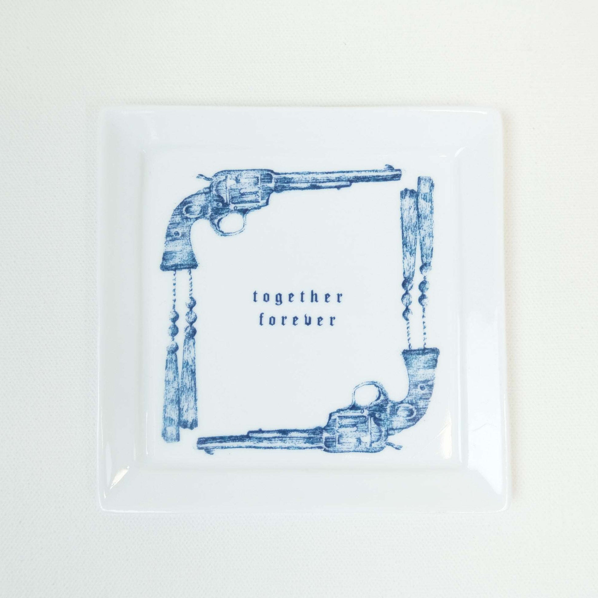 Together forever porcelain plate