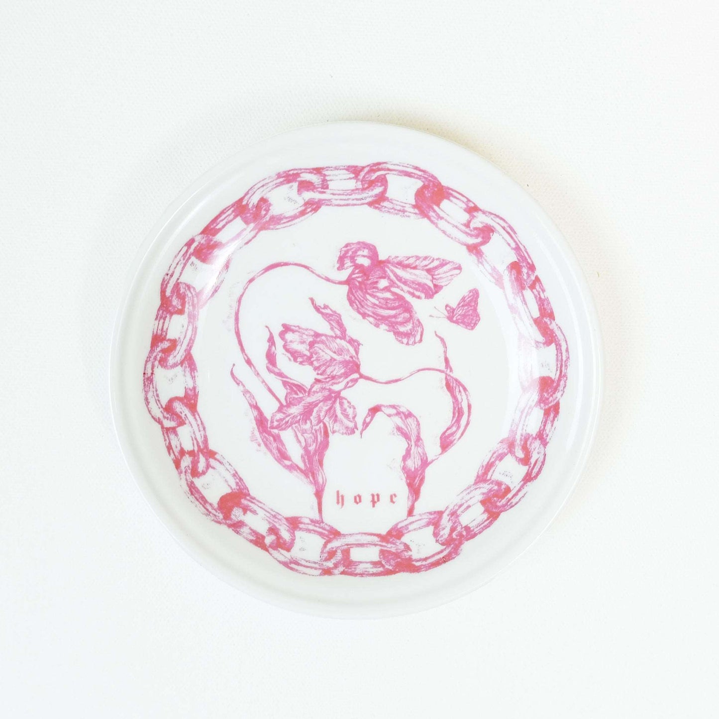 Hope porcelain plate