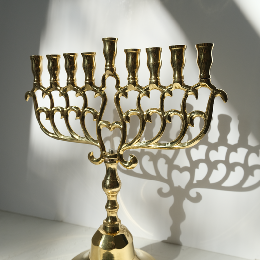 חנוכיה עיטורים | נחושת | גודל גדול