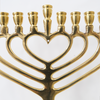 חנוכיה לב | נחושת | גודל גדול
