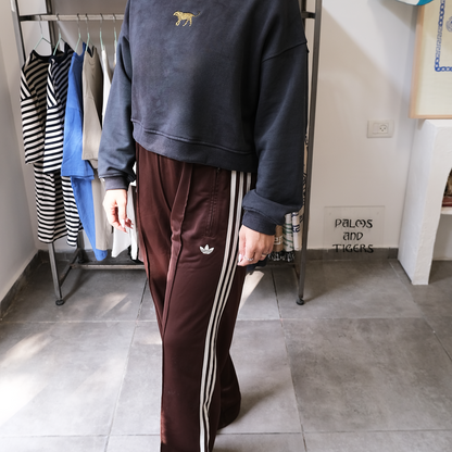 Tiger Sweater | Crop | Vintage Washed Navy