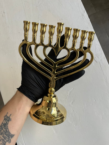 חנוכיה לב | נחושת | גודל גדול
