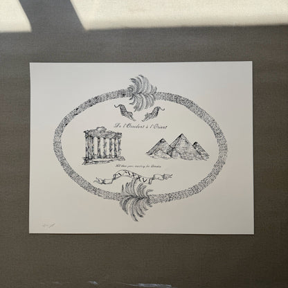 From west to East Screen Print