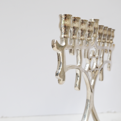 חנוכיה מסגרת | ציפוי כסף | גודל בינוני