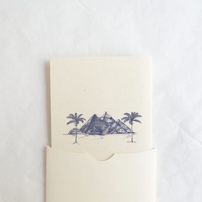 כרטיס ברכה פסח | פירמידות