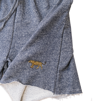 Logo Shorts- Blue Melange