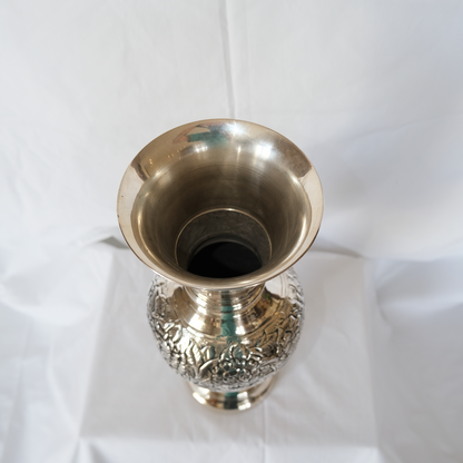 ואזה גדולה ורדים | נחושת מצופה כסף