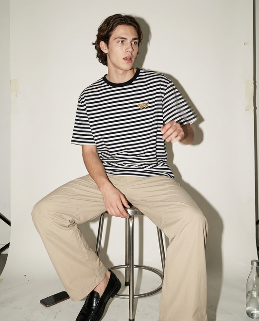 Stripes Tiger T | Stone and Black | Oversize