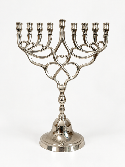חנוכיה גבוהה לב | ציפוי כסף
