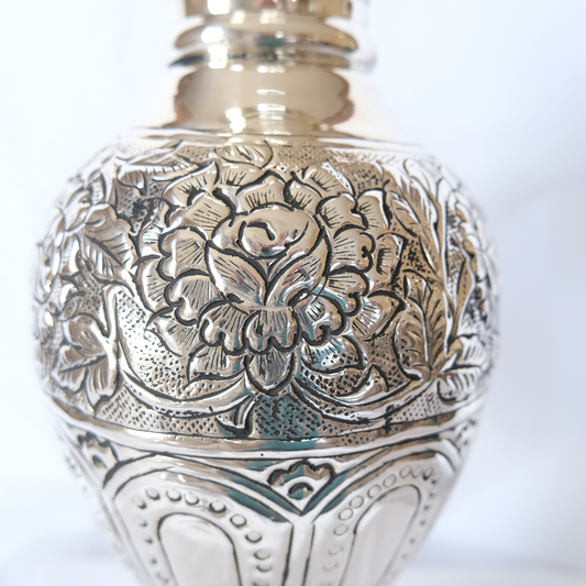 ואזה גדולה ורדים | נחושת מצופה כסף