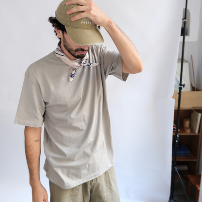 Tiger Moom T | Washed Grey | Oversize T
