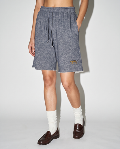 Logo Shorts- Blue Melange