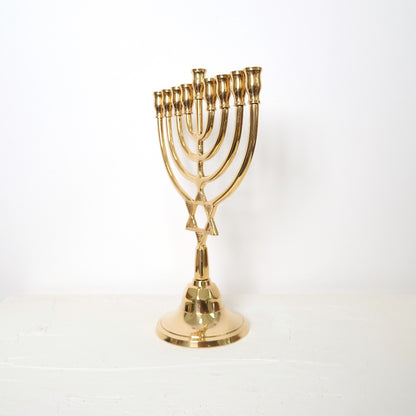 חנוכיה צינורות מגן דוד | נחושת