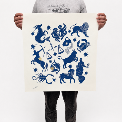 Zodiac Screen Print