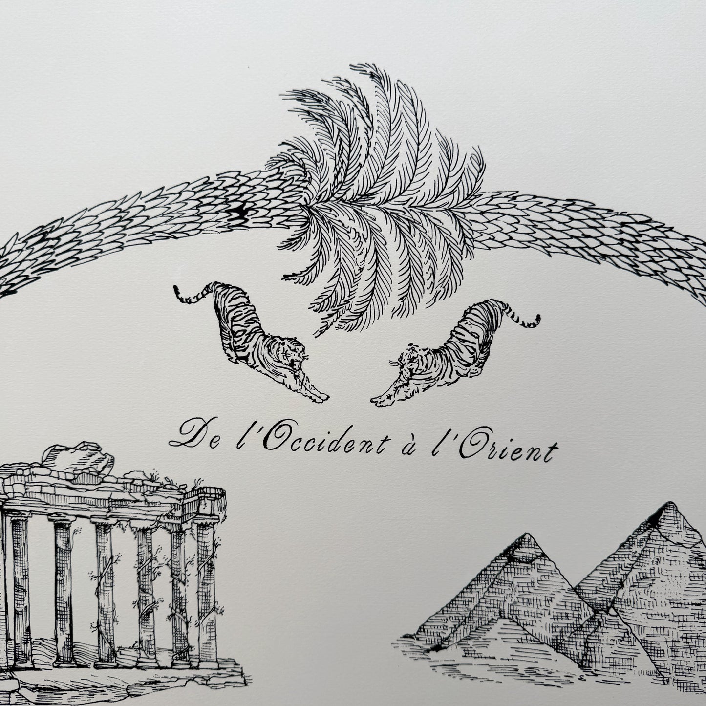 From west to East Screen Print