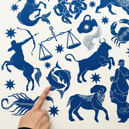 Zodiac Screen Print
