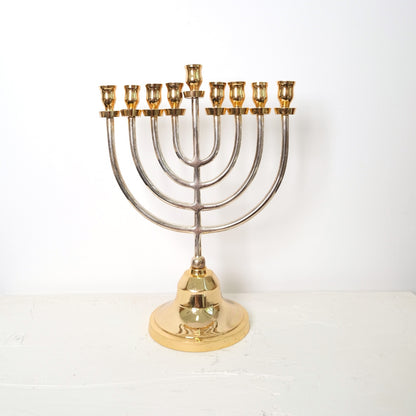 חנוכיה צינורות | ציפוי כסף וזהב