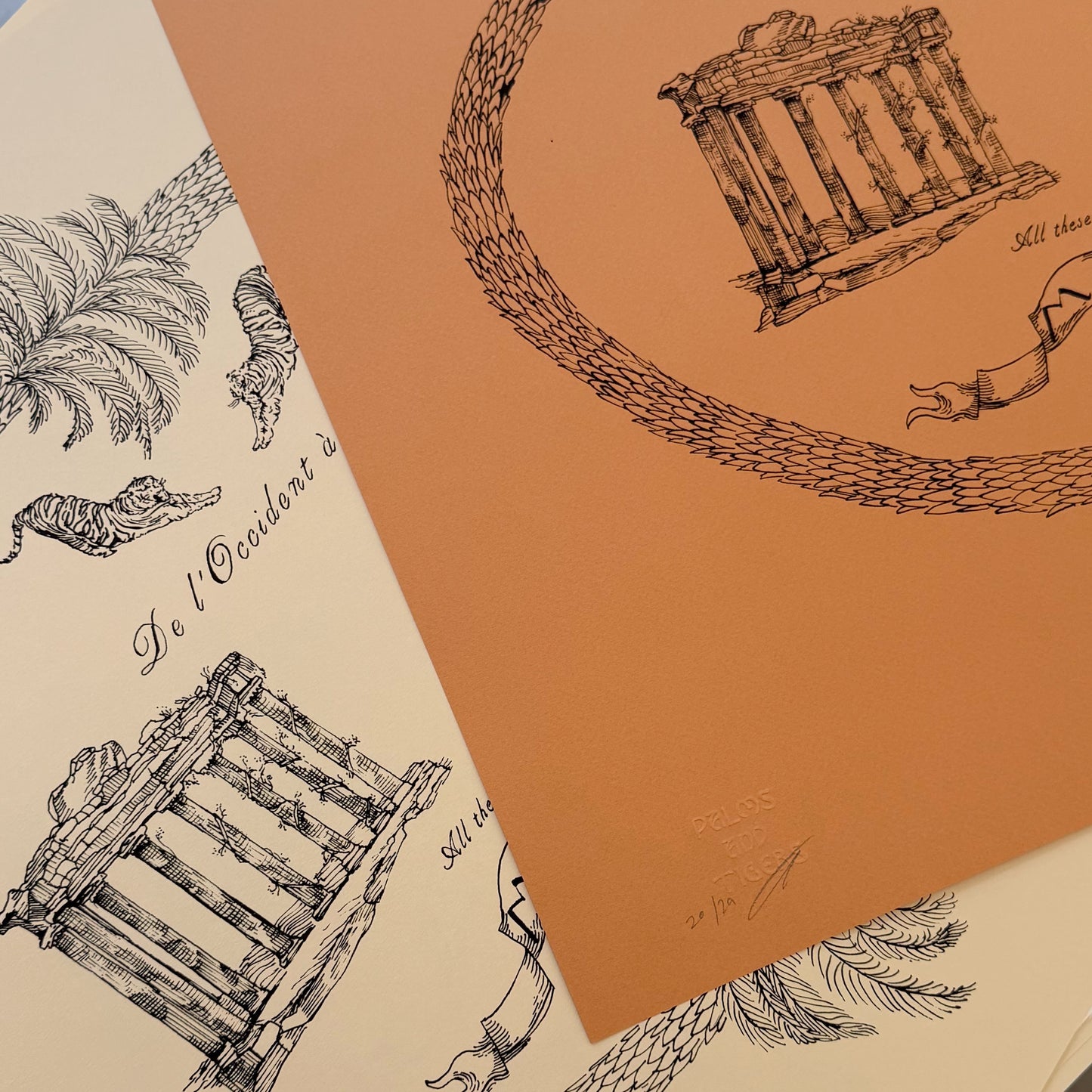 From west to East Screen Print