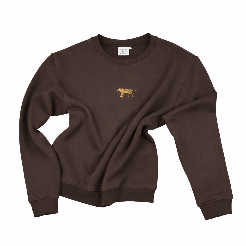 Tiger Sweater | Relaxed fit | Dark Chocolate