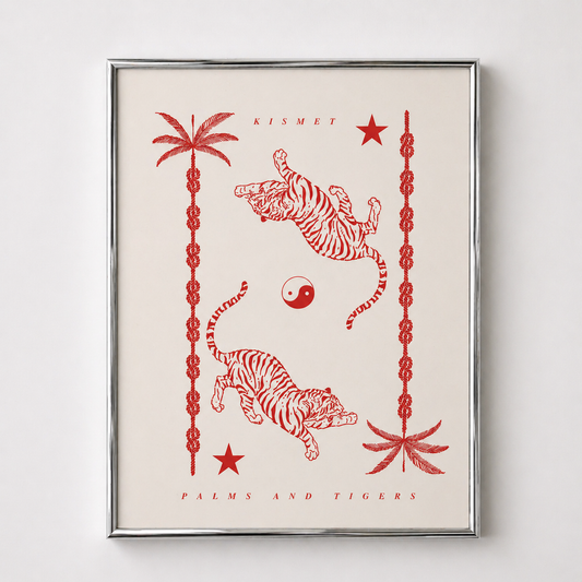 Kismet Tigers Print- Red