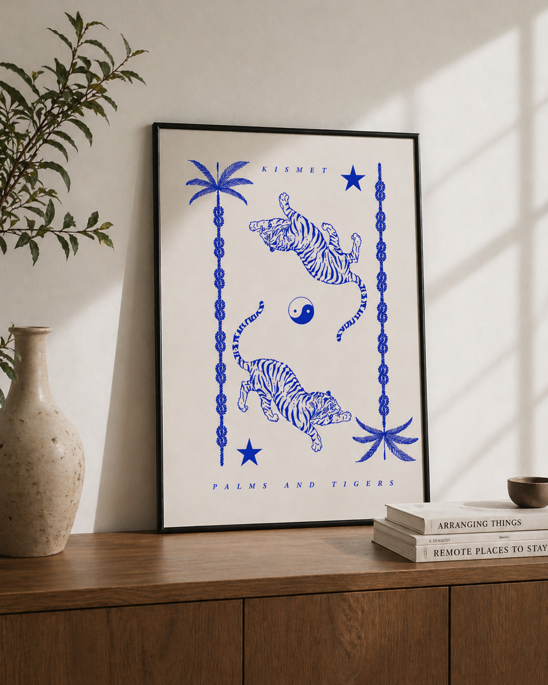 Kismet Tigers Print- Blue
