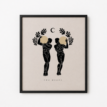 Two Moons Print