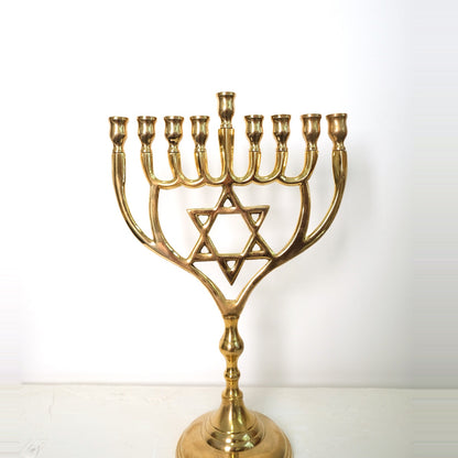 חנוכיה מגן דוד | נחושת