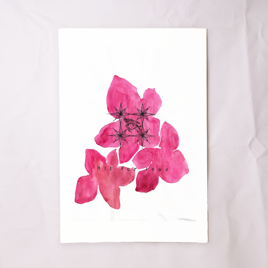 All For Love Flower |A4| Digital Print