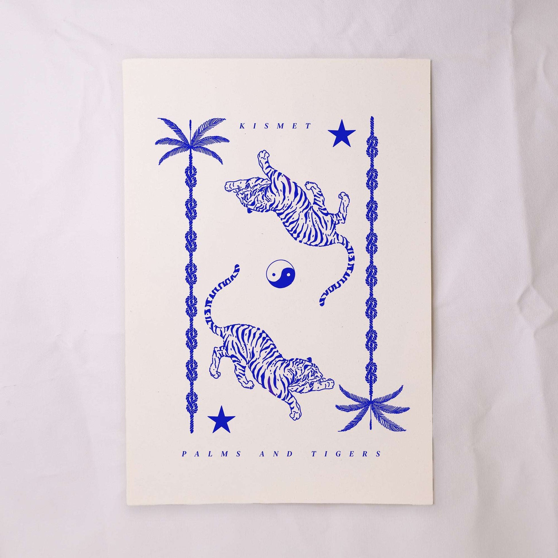 Kismet Tigers Print- Blue