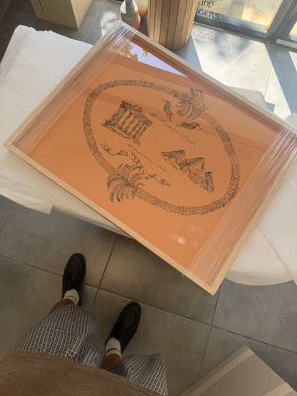 From West to East Screen Print