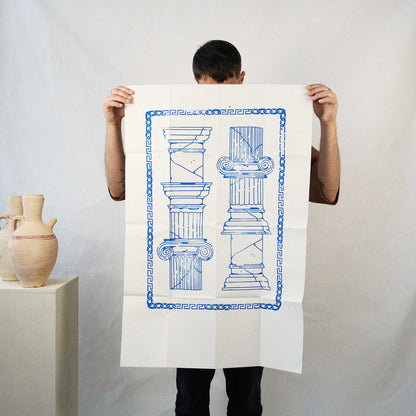 Big blue screen print