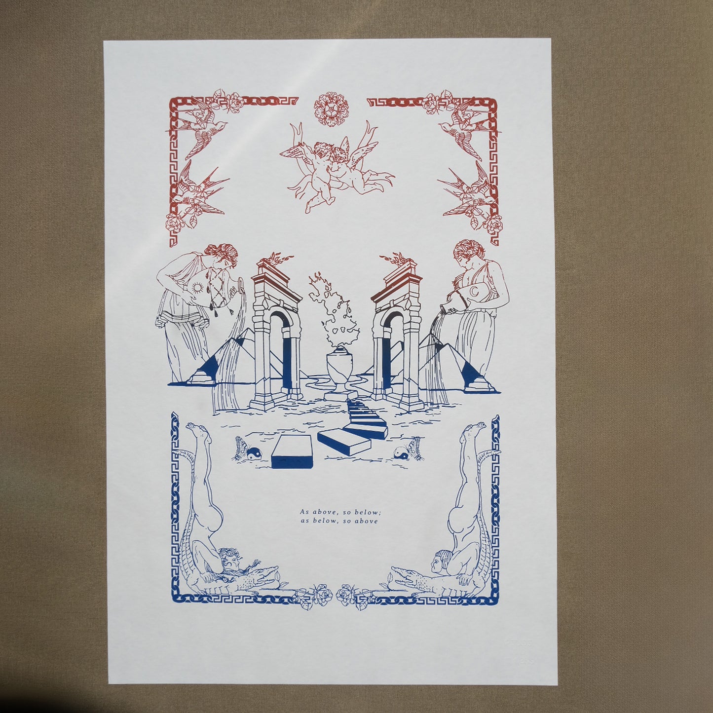 As Above, So Below Screen Print