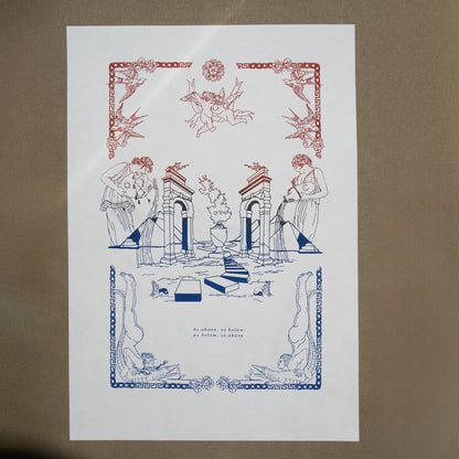 As Above, So Below Screen Print