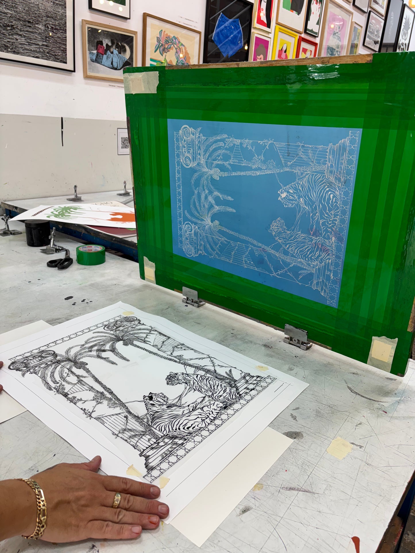 Tigers Temple Screen Print