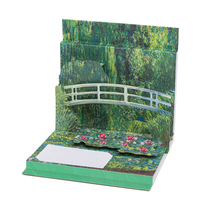 Pop Up Card- Water Lilies and Japanese Bridge