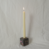 Marble Candle Holder | Cube | Brown